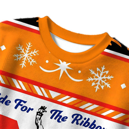 Uglysweatershops Vintage Rodeo Cowboy Ride Christmas Ugly Sweater