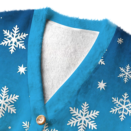 Uglysweatershops Vintage Retro Beer Can Collection Fuzzy Ugly Cardigan Sweatshirt