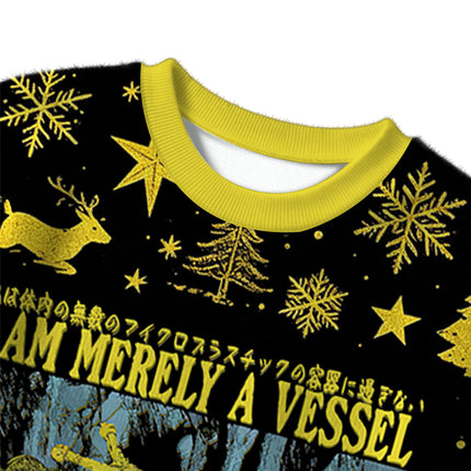 Uglysweatershops Funny Vintage Japanese Frog Christmas Ugly Sweater