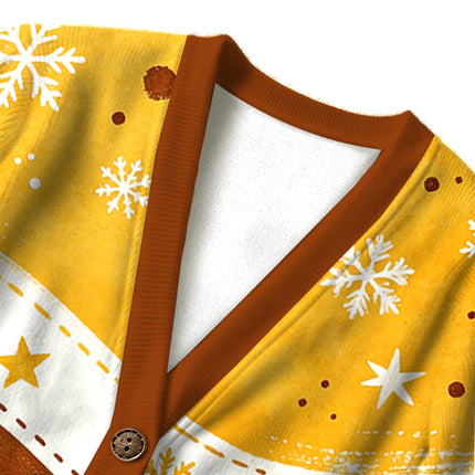 Uglysweatershops Brand Cigarettes Ugly Cardigan Sweater