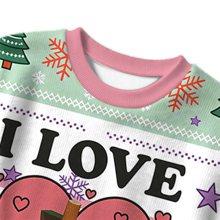 Uglysweatershops I Love Men Christmas Ugly Sweater