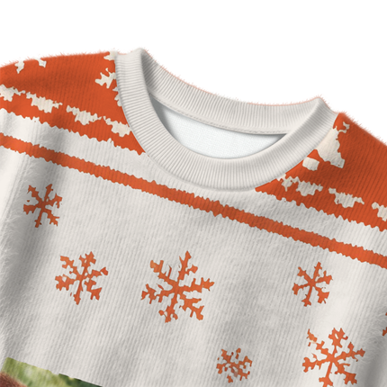 Uglysweatershops Smkong Orange Cat Christmas Ugly Sweater