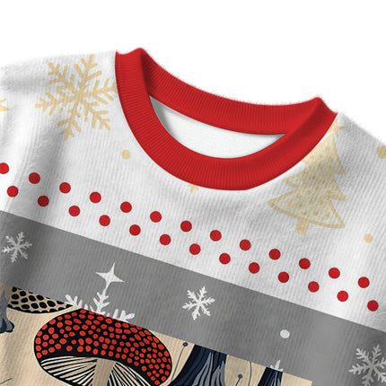 Uglysweatershops Art Dancing Mushroom Christmas Ugly Sweater