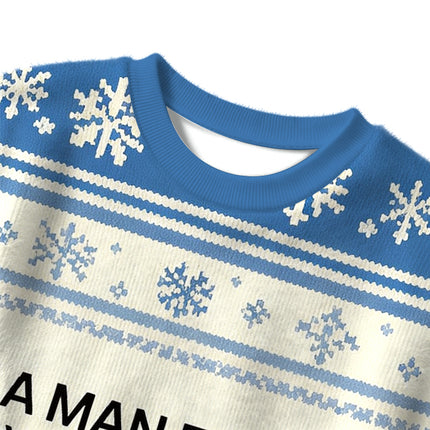 Uglysweatershops Buy a Man Eat Fish Christmas Ugly Sweater