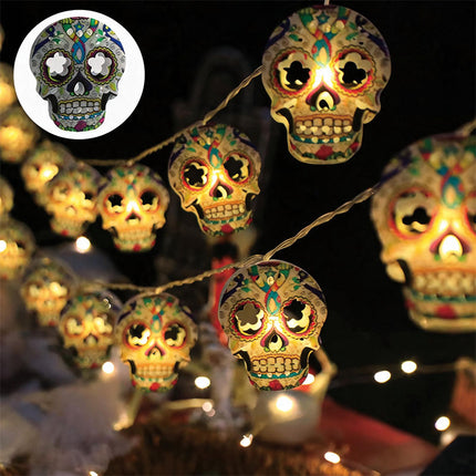 Uglysweatershops Halloween Strange Ghost Elf Decorative String Lights