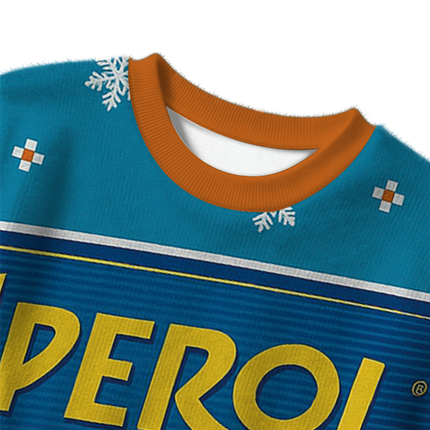 Uglysweatershops Orange Beer Christmas Ugly Sweater