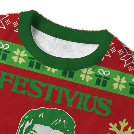 Uglysweatershops Rest of Us Fuzzy Christmas Ugly Sweatshirt