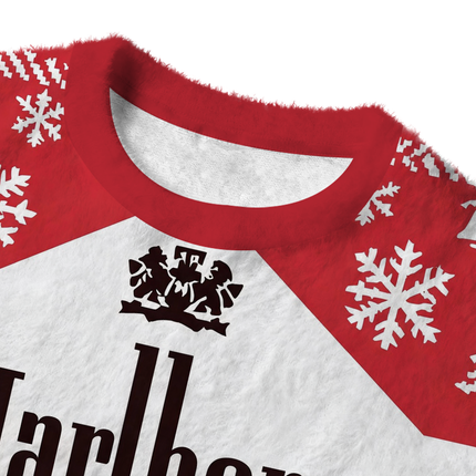 Uglysweatershops You're Going to Die Anyway Fuzzy Christmas Ugly Sweatshirt
