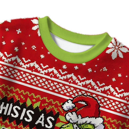Uglysweatershops Holiday Monster Funny Christmas Ugly Sweater