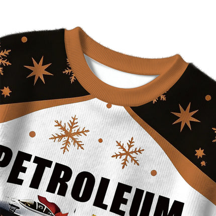 Uglysweatershops Petroleum Enthusiast Christmas Ugly Sweater