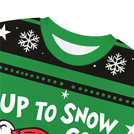 Uglysweatershops Up To Snow Good Christmas Ugly Sweatshirt