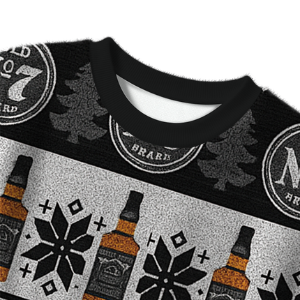 Uglysweatershops Black Jack Christmas Ugly Sweater