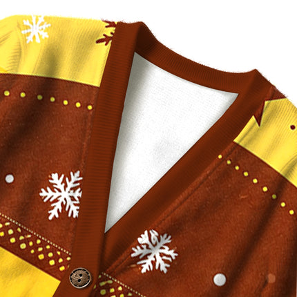 Uglysweatershops Cigarettes Vintage Ugly Cardigan Sweater