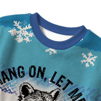 Uglysweatershops Overthink Raccoon Christmas Ugly Sweater