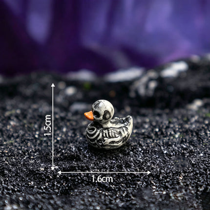 Uglysweatershops Halloween 10-Pack Hell Skull Duck Resin Crafts