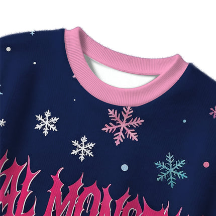 Uglysweatershops Anal Monster Cat Christmas Ugly Sweater