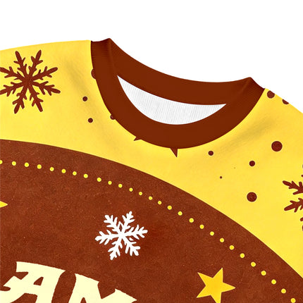 Uglysweatershops Cigarettes Vintage Christmas Ugly Sweatshirt