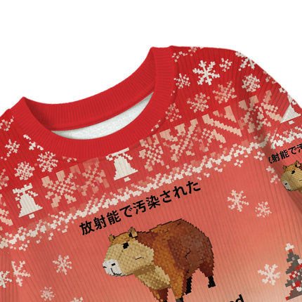 Uglysweatershops Capybara Contaminated By Radiation Kids Ugly Sweater
