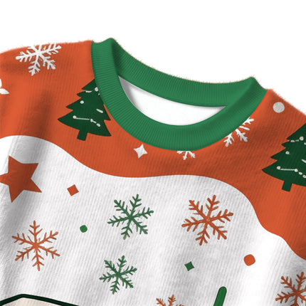 Uglysweatershops Cement Cat Christmas Ugly Sweater