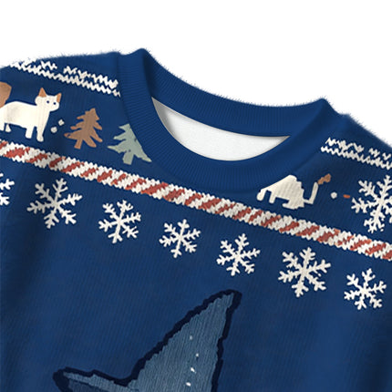 Uglysweatershops Wizard Cat Funny Christmas Ugly Sweater