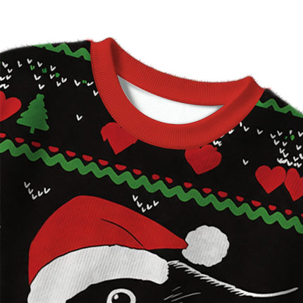 Uglysweatershops The Cat Is Watching Today Christmas Ugly Sweater