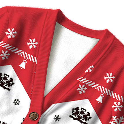 Uglysweatershops You're Going to Die Anyway Ugly Cardigan Sweater