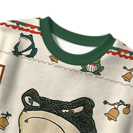 Uglysweatershops Japanese Frog Christmas Ugly Sweater