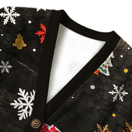 Uglysweatershops Bad Day to be Cigarette Pack Ugly Cardigan Sweater
