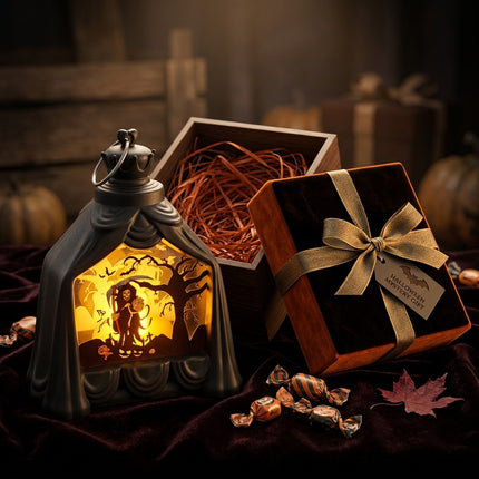 Uglysweatershops Halloween Retro-style Shadow Electronic Candle Lamp