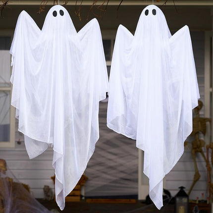 Uglysweatershops Halloween Glowing Ghost LED String Ornaments