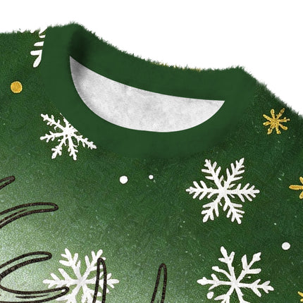 Uglysweatershops Deer Hunting Fuzzy Christmas Ugly Sweatshirt