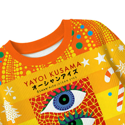 Uglysweatershops Japanese Art Eyes Kids Ugly Sweater