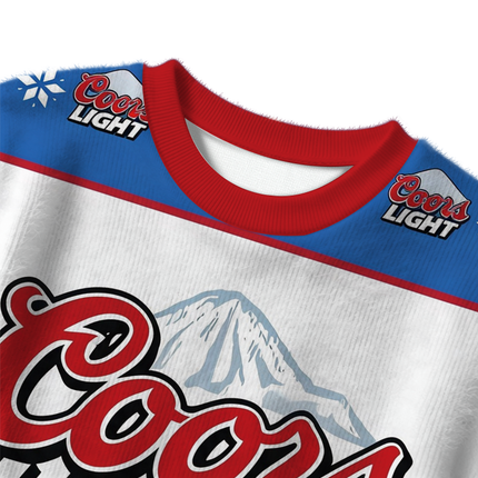 Uglysweatershops Blue Light Christmas Ugly Sweater