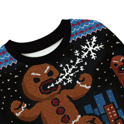 Uglysweatershops Gingerbread Monster Kids Ugly Sweater