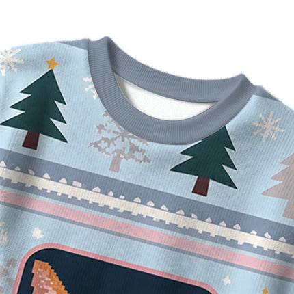 Uglysweatershops Pink Drowsy Cat Meme Funny Christmas Ugly Sweater