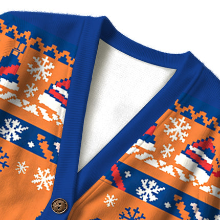 Uglysweatershops Bills Funny Meme Ugly Cardigan Sweater