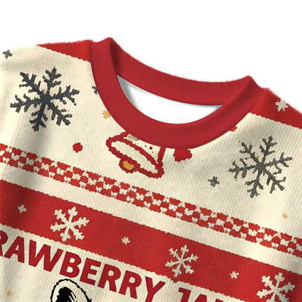 Uglysweatershops Strawberry Jams Raccoon Christmas Ugly Sweater
