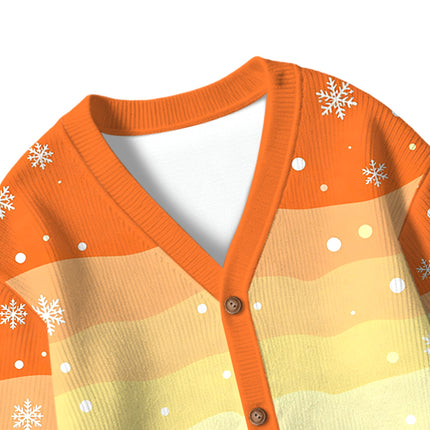 Uglysweatershops Dotted Bloom Kids Ugly Cardigan Sweater