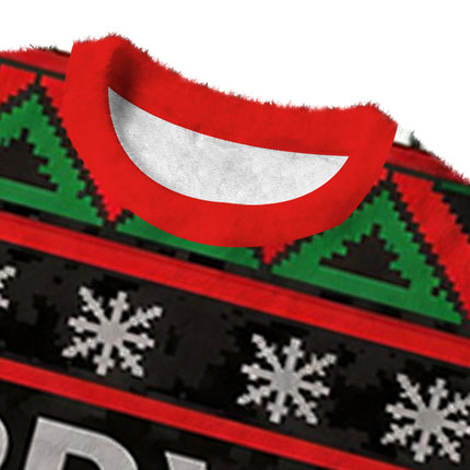 Uglysweatershops Stole Funny Fuzzy Christmas Ugly Sweatshirt