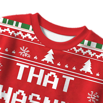 Uglysweatershops Red That Wasn't Very Data-Driven of You Christmas Ugly Sweater