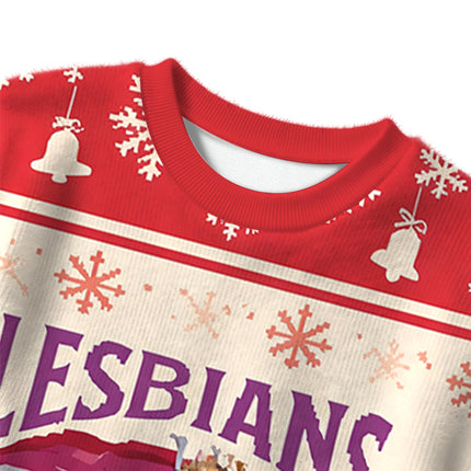 Uglysweatershops Red Lesbians Eat What Funny Christmas Ugly Sweater