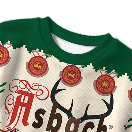 Uglysweatershops Brown Deer Christmas Ugly Sweater