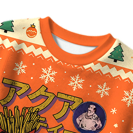 Uglysweatershops Hunger Force Japanese Retro Christmas Ugly Sweater