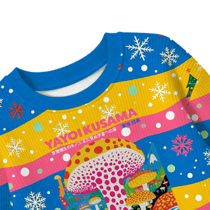 Uglysweatershops Psychedelic Mushrooms Kids Ugly Sweater