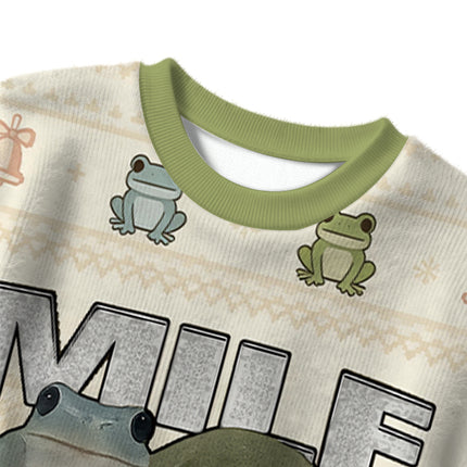 Uglysweatershops Man I Love Frogs Christmas Ugly Sweater