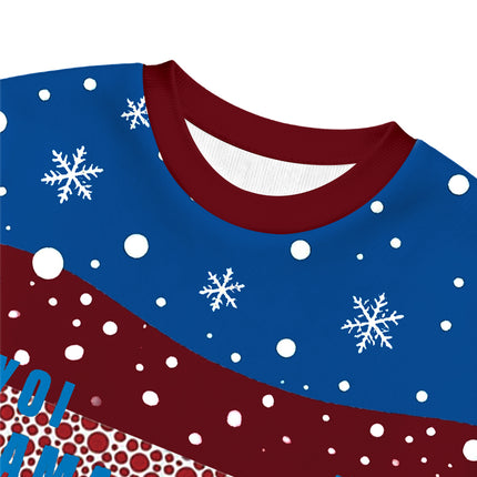 Uglysweatershops Dotted Eyes Christmas Ugly Sweatshirt