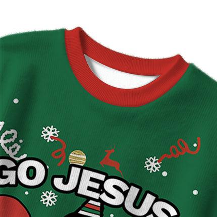 Uglysweatershops Go Jesus It's Your Birthday Funny Christmas Ugly Sweater