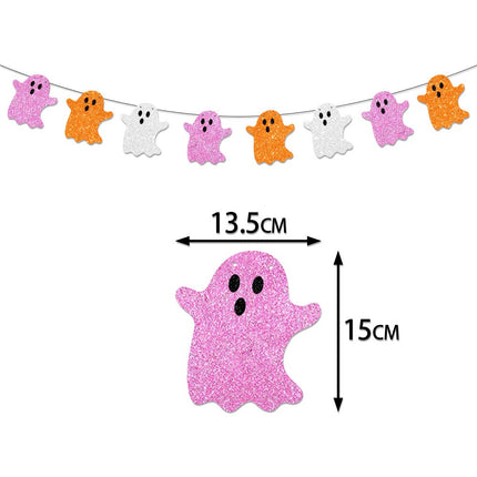 Uglysweatershops Halloween 6-Pack Colorful Ghost Spider Bat Banner