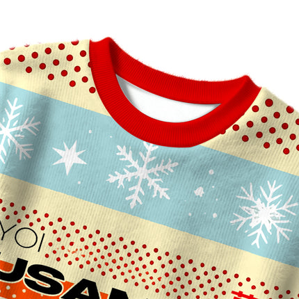 Uglysweatershops Surreal Polka?Dot Flower Field Christmas Ugly Sweater