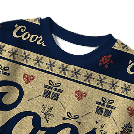 Uglysweatershops Beer Snowing Christmas Ugly Sweater